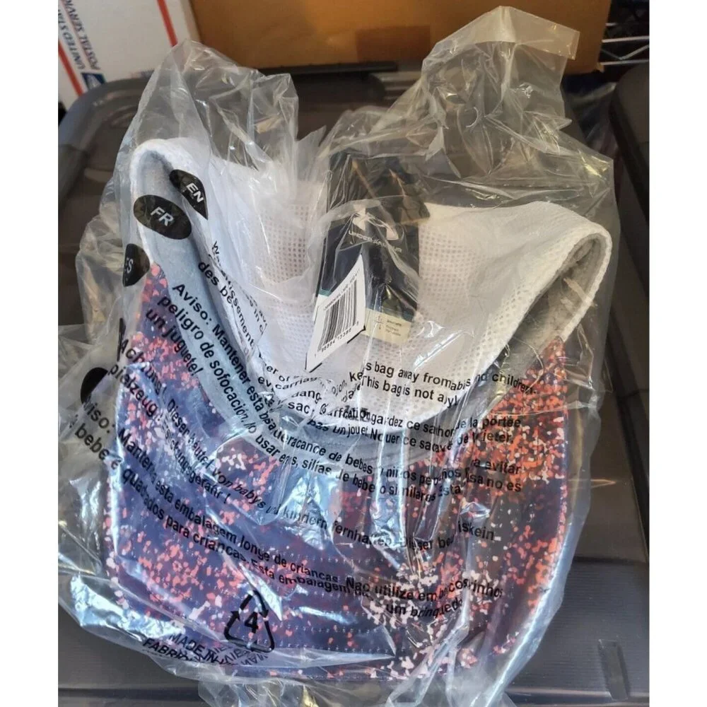 NWT MENS UNDER ARMOUR ISO-CHILL DRIVER‎ MESH GOLF CAP  MIDNIGHT NAVY WHITE L/XL
